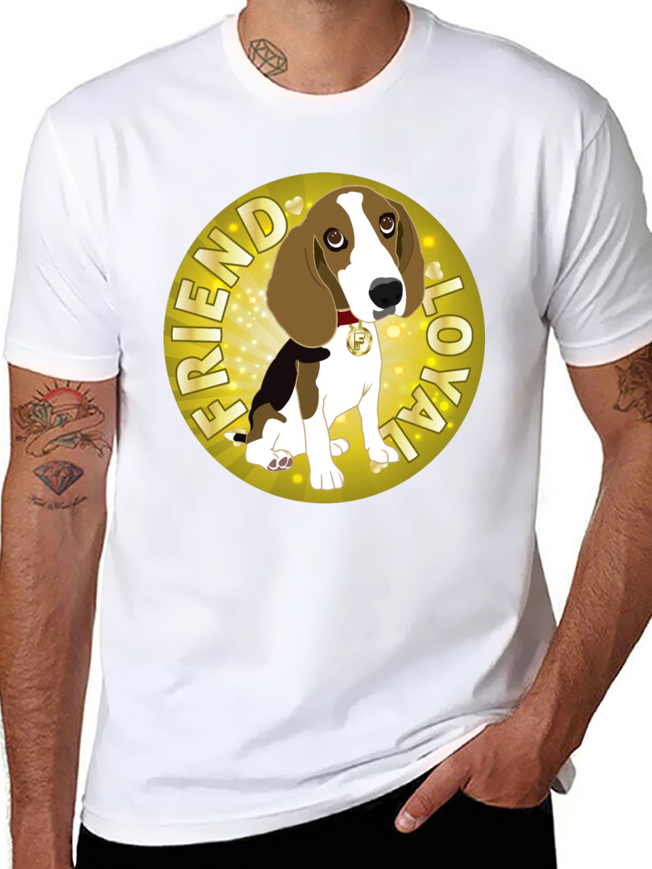 Loyal Friend Dog Graphic T-Shirt