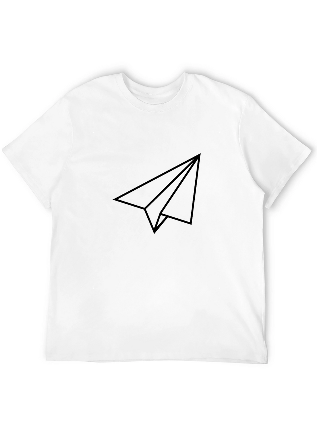 Paper Airplane Graphic Tee - Black Casual Shirt