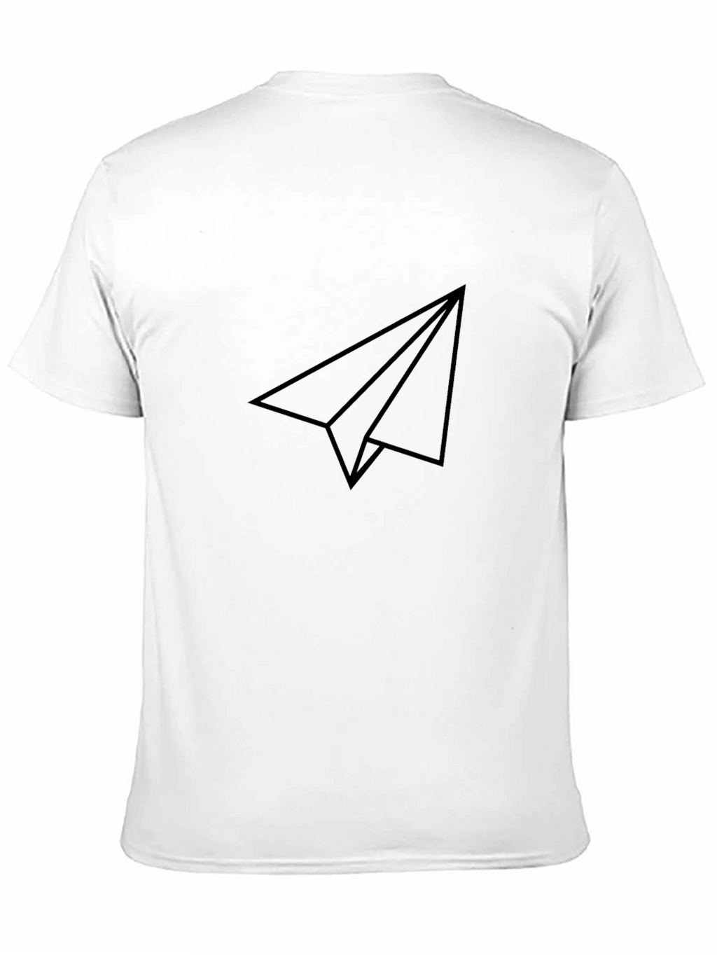 Paper Airplane Graphic Tee - Black Casual Shirt