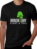 Arbor Day Plant a Tree Black T-Shirt
