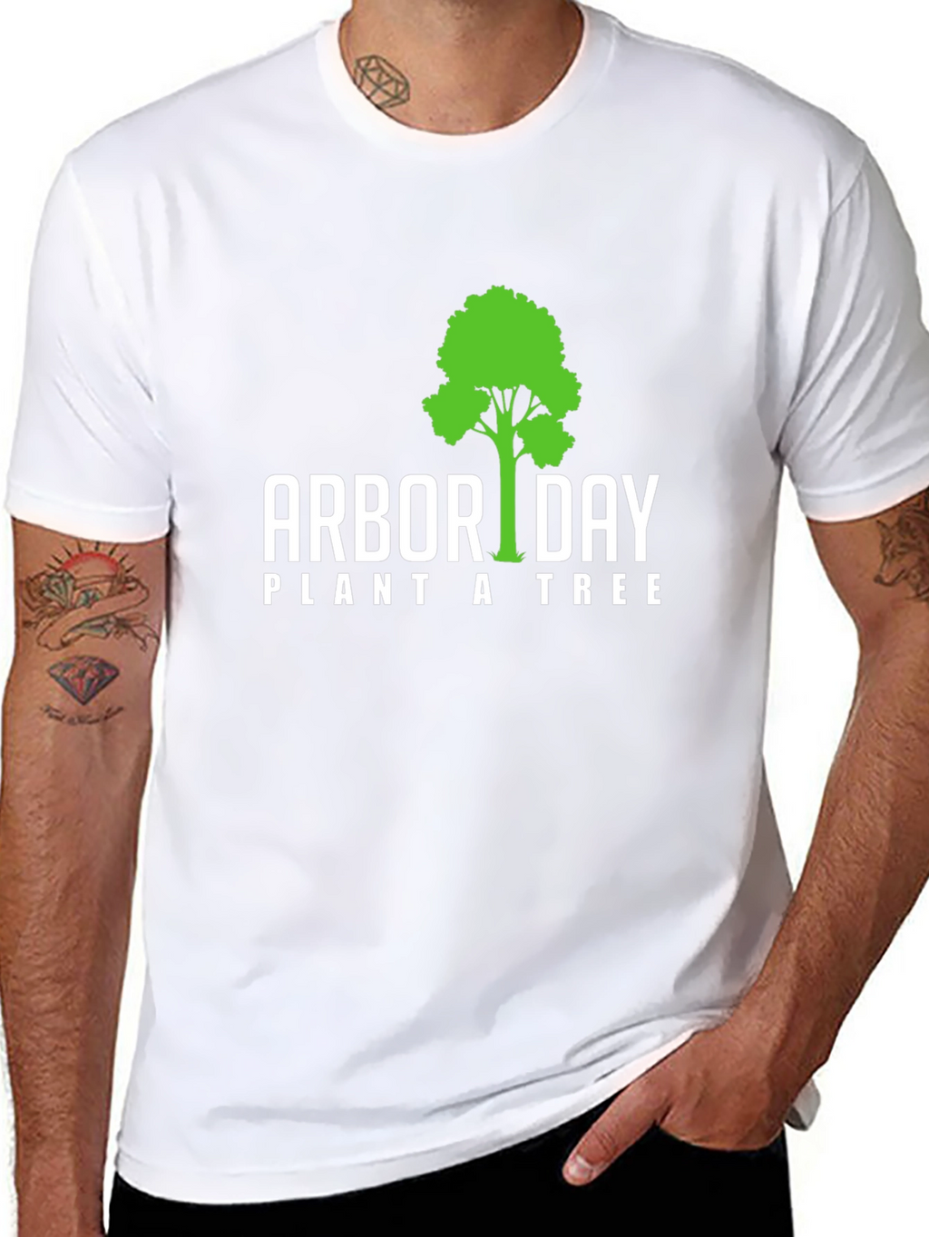 Arbor Day Plant a Tree Black T-Shirt