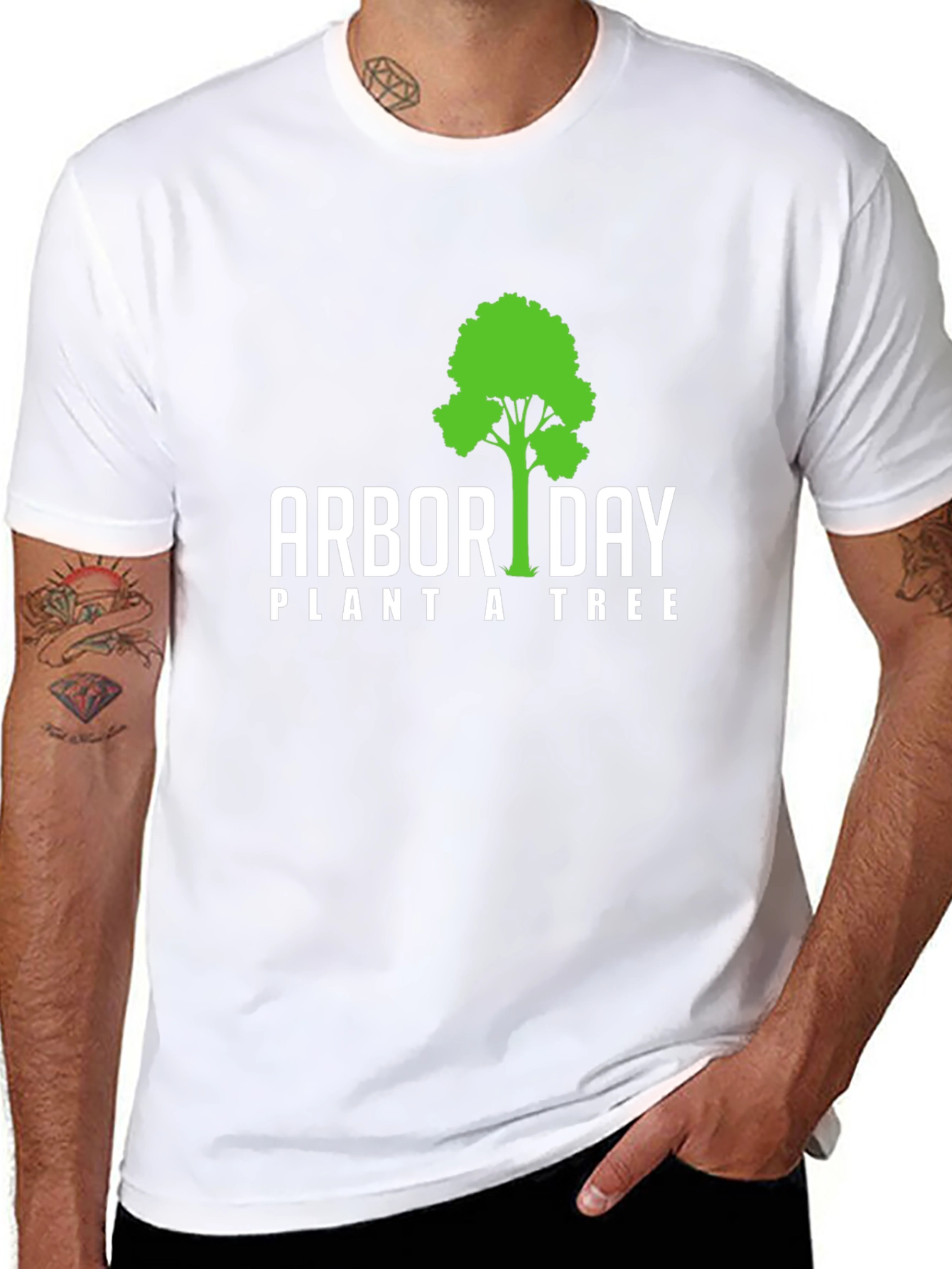 Arbor Day Plant a Tree Black T-Shirt