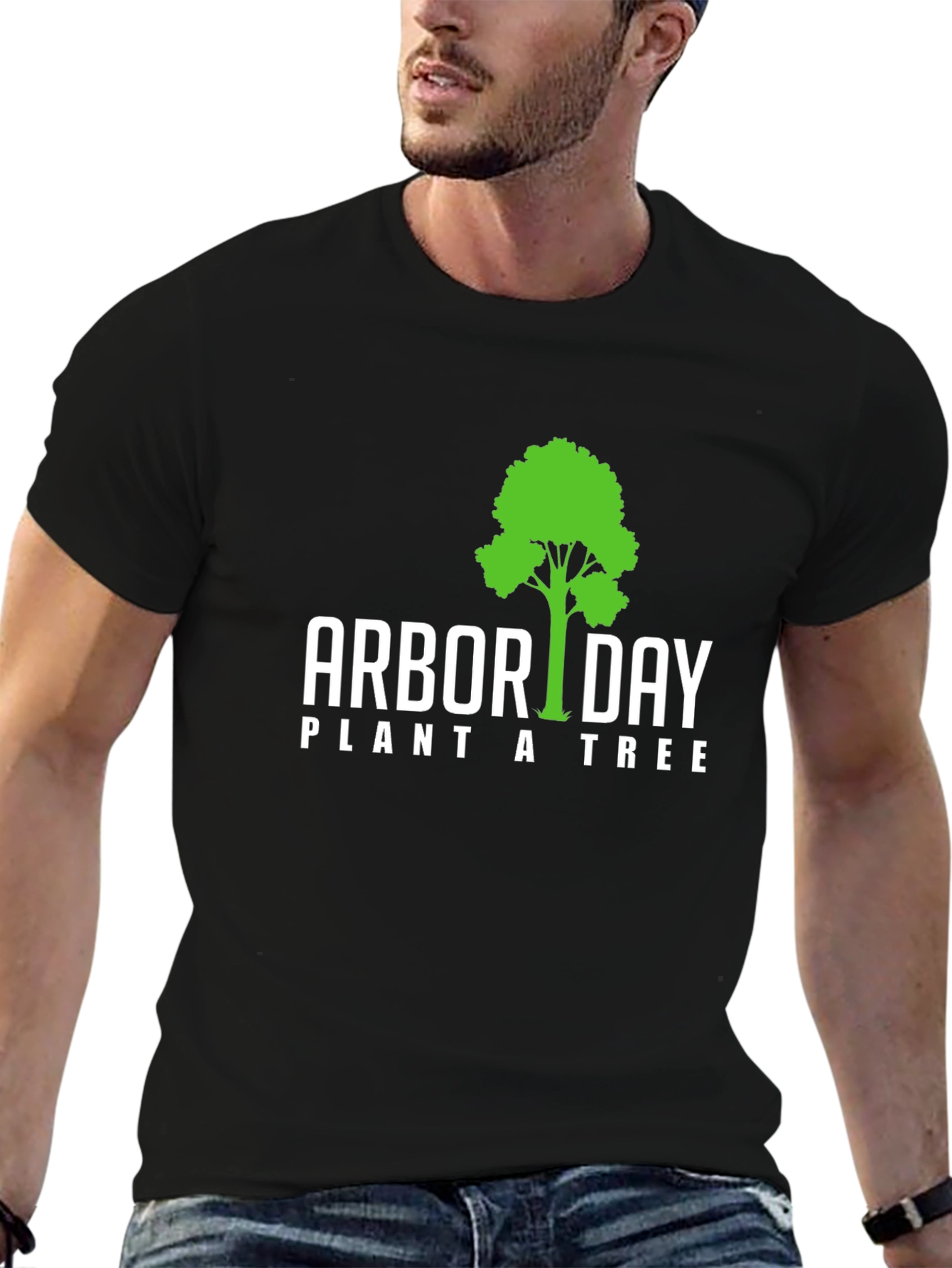 Arbor Day Plant a Tree Black T-Shirt