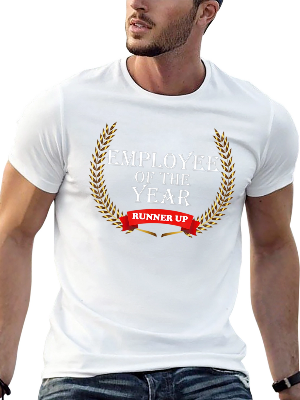 Employee of the Year Runner Up Black Graphic Tee