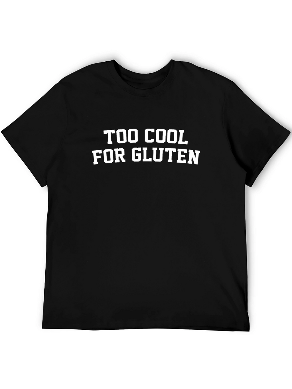 Too Cool For Gluten Black Graphic Tee
