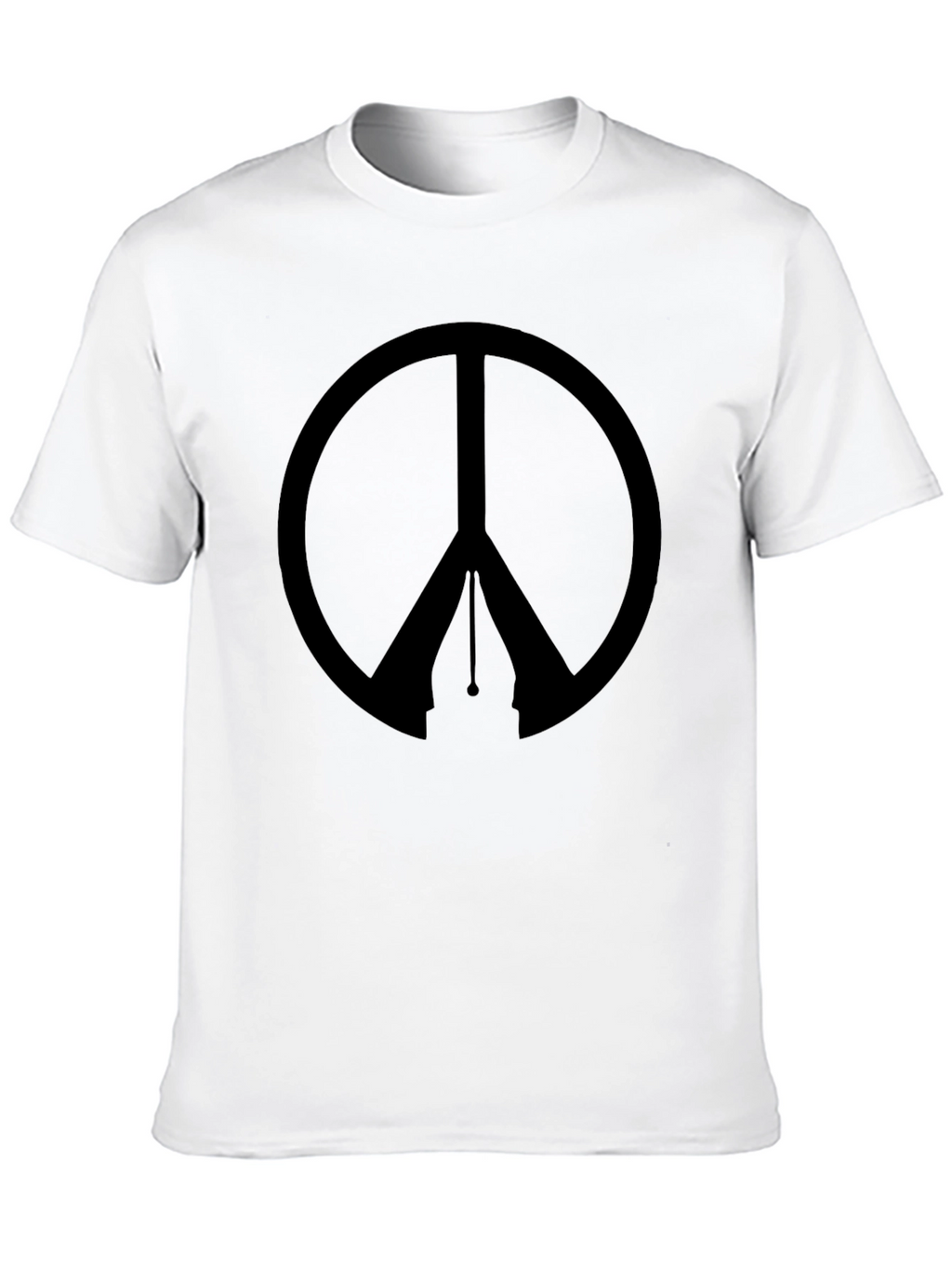 Peace Symbol Graphic T-Shirt - Mens Black Tee