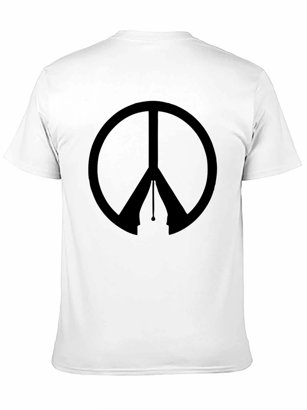 Peace Symbol Graphic T-Shirt - Mens Black Tee