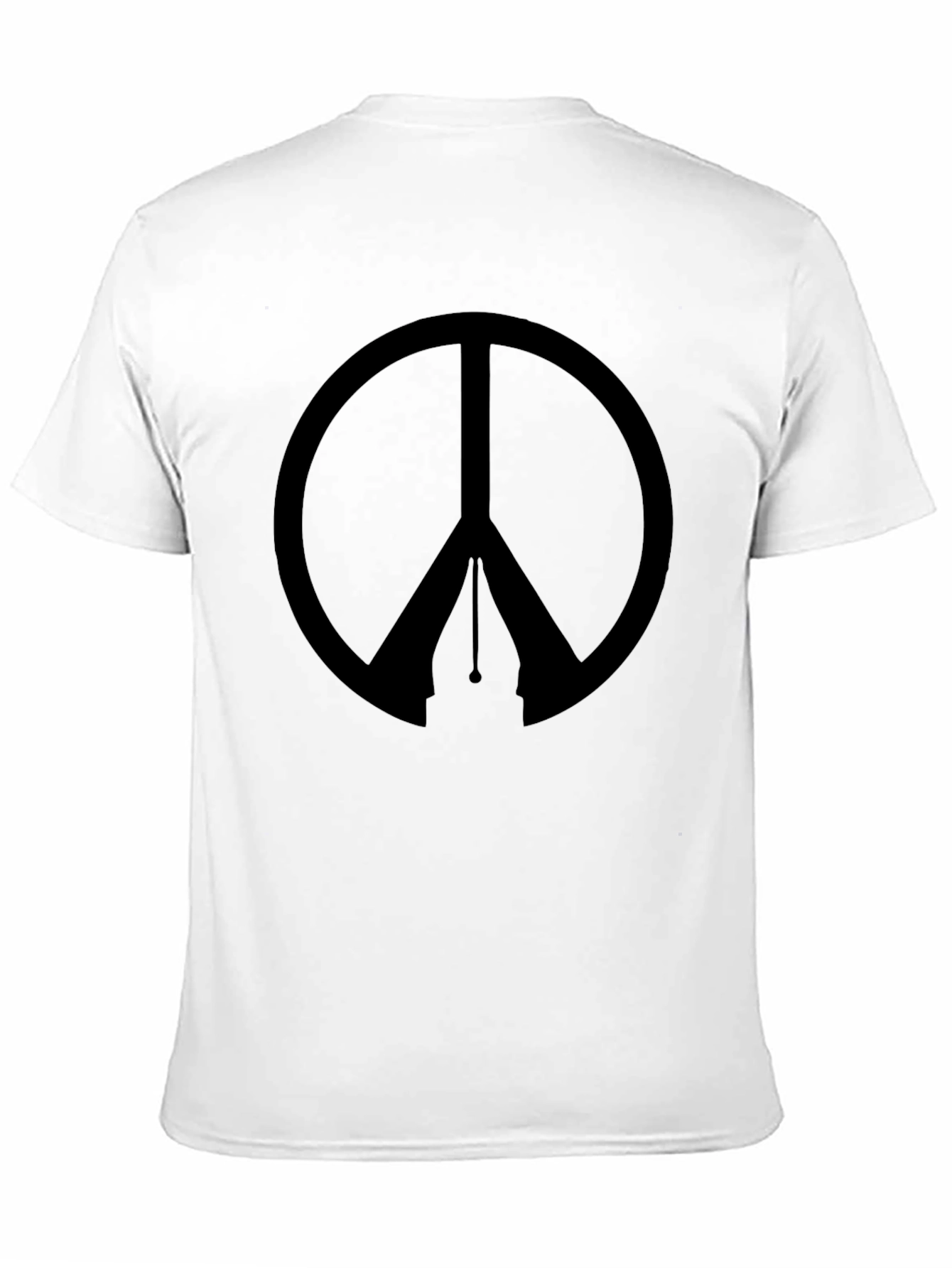 Peace Symbol Graphic T-Shirt - Mens Black Tee