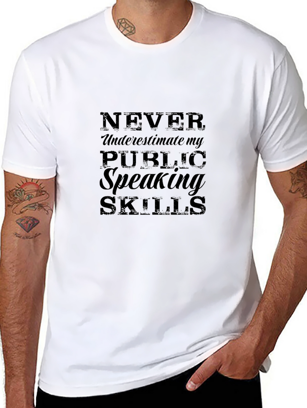 Never Underestimate Public Speaking Skills T-Shirt