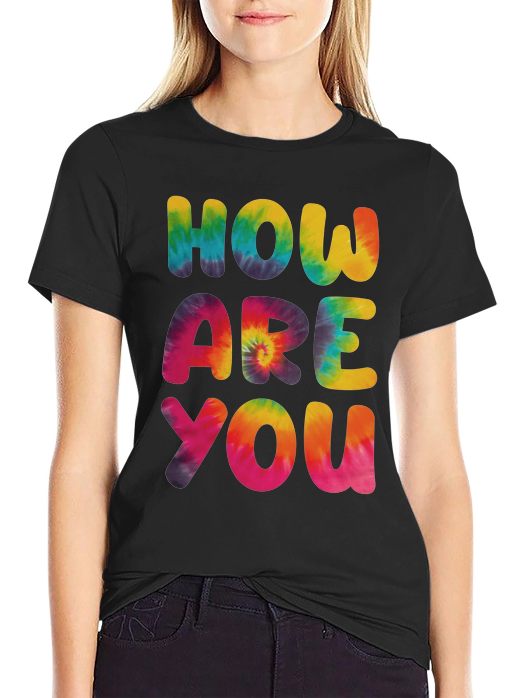 Tie-Dye How Are You Graphic Tee