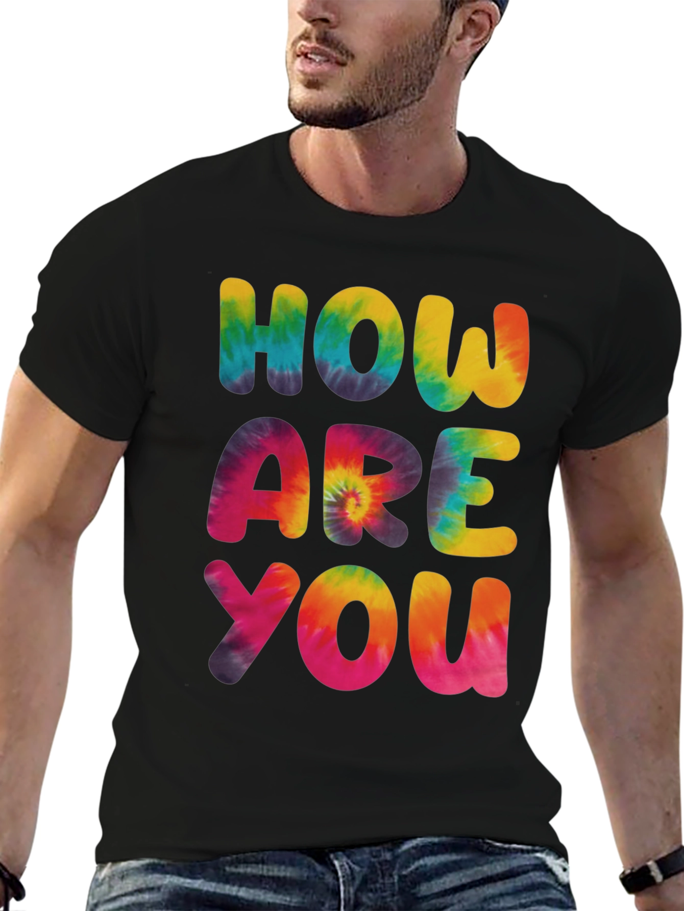 Tie-Dye How Are You Graphic Tee