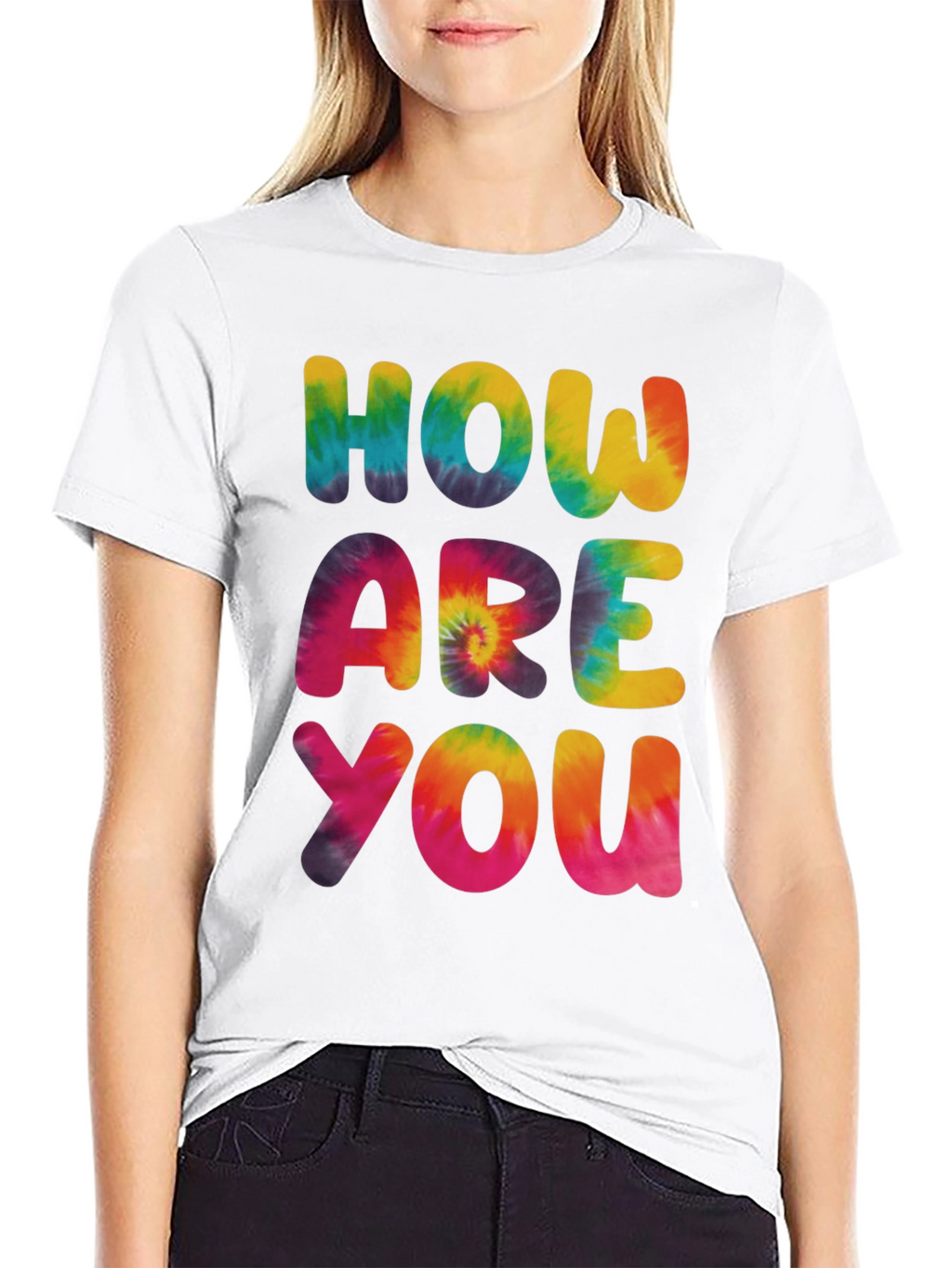 Tie-Dye How Are You Graphic Tee