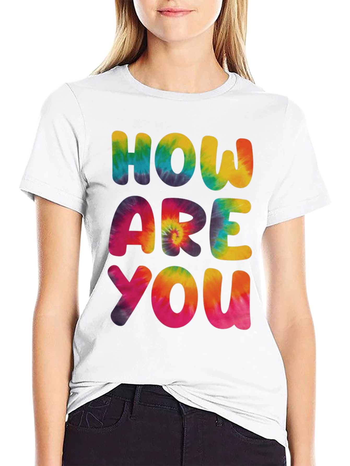Tie-Dye How Are You Graphic Tee