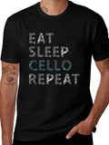 Eat Sleep Cello Repeat T-Shirt