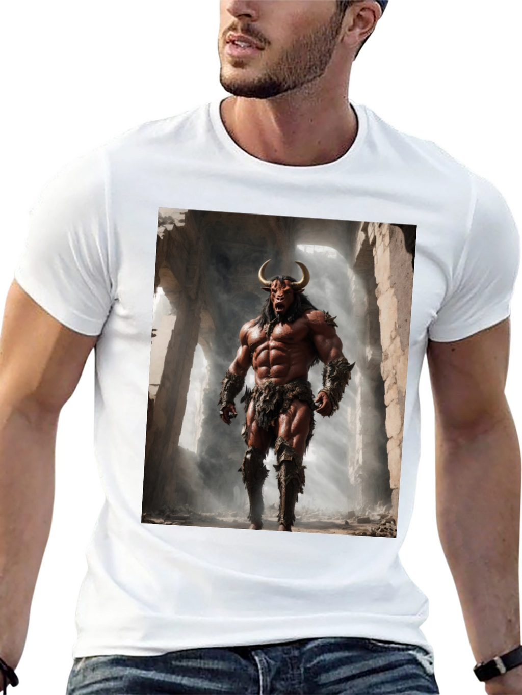 Minotaur Warrior Graphic Tee