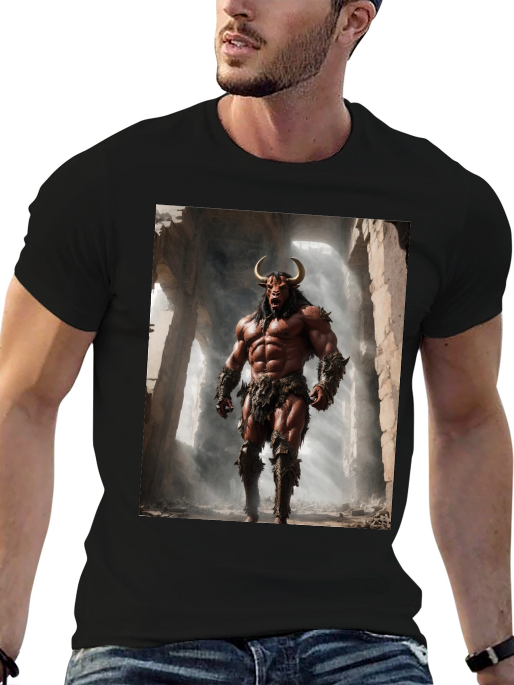 Minotaur Warrior Graphic Tee