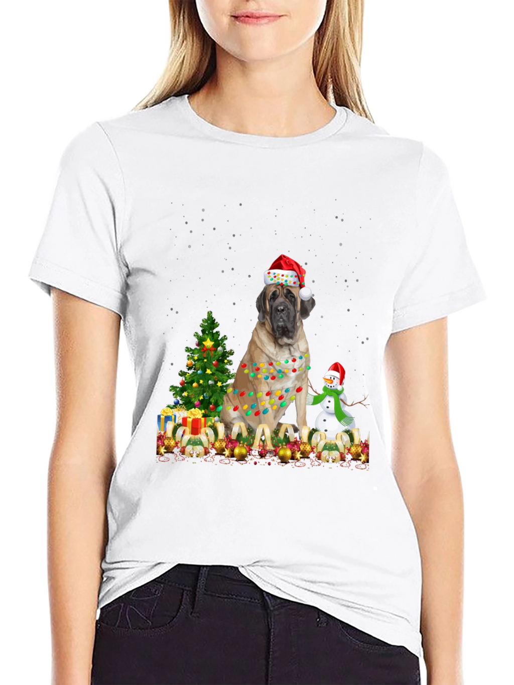 Festive Dog Christmas T-Shirt