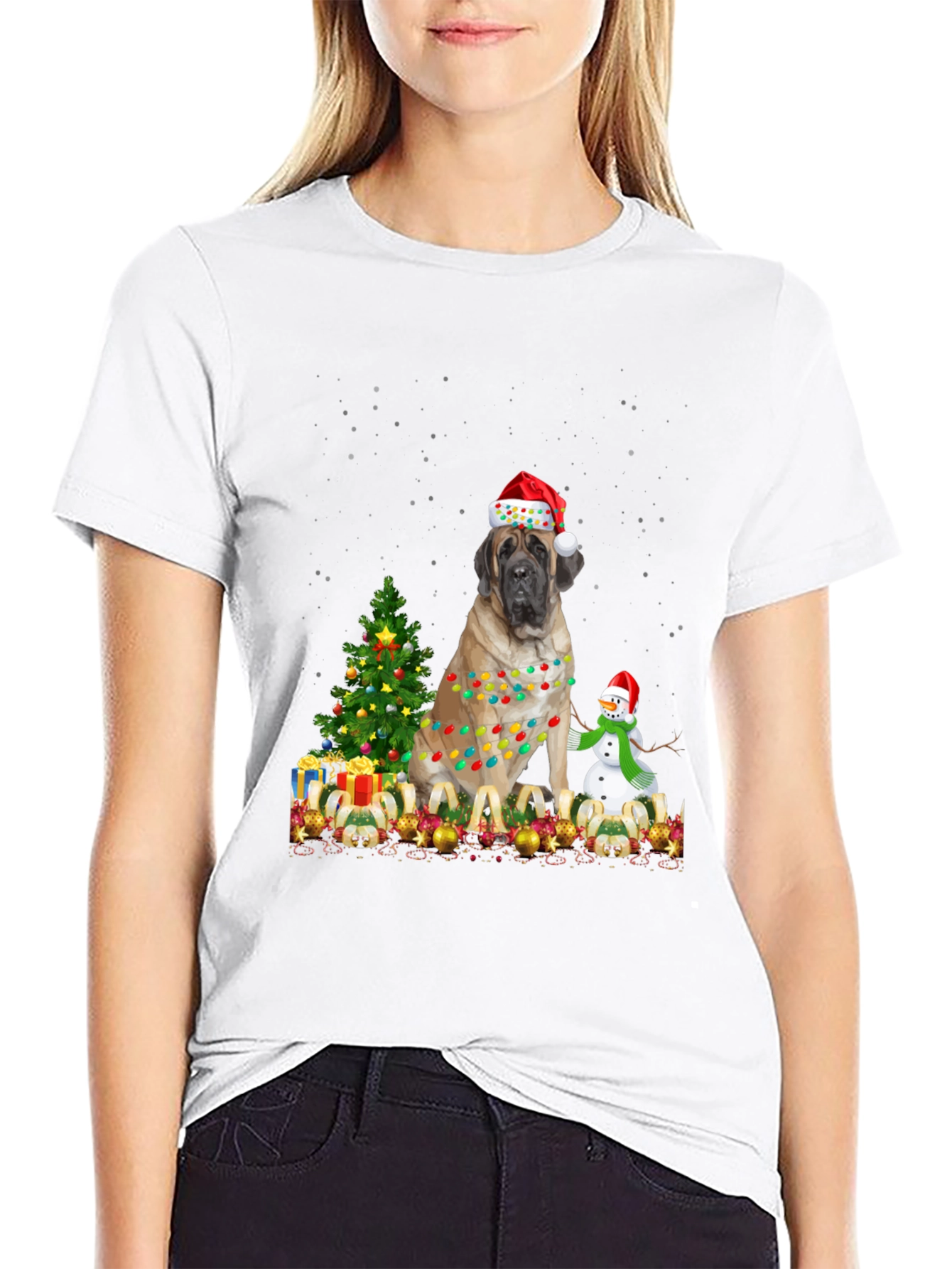Festive Dog Christmas T-Shirt