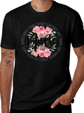 Floral Nurse T-Shirt - Compassionate & Strong