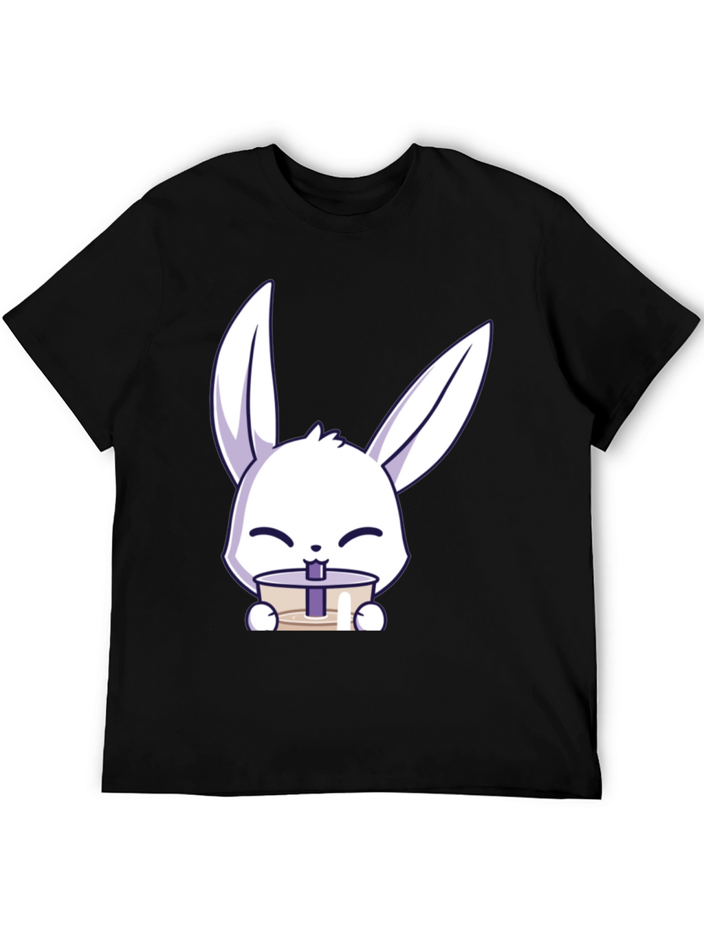 Cute Bunny Drinking Bubble Tea T-Shirt