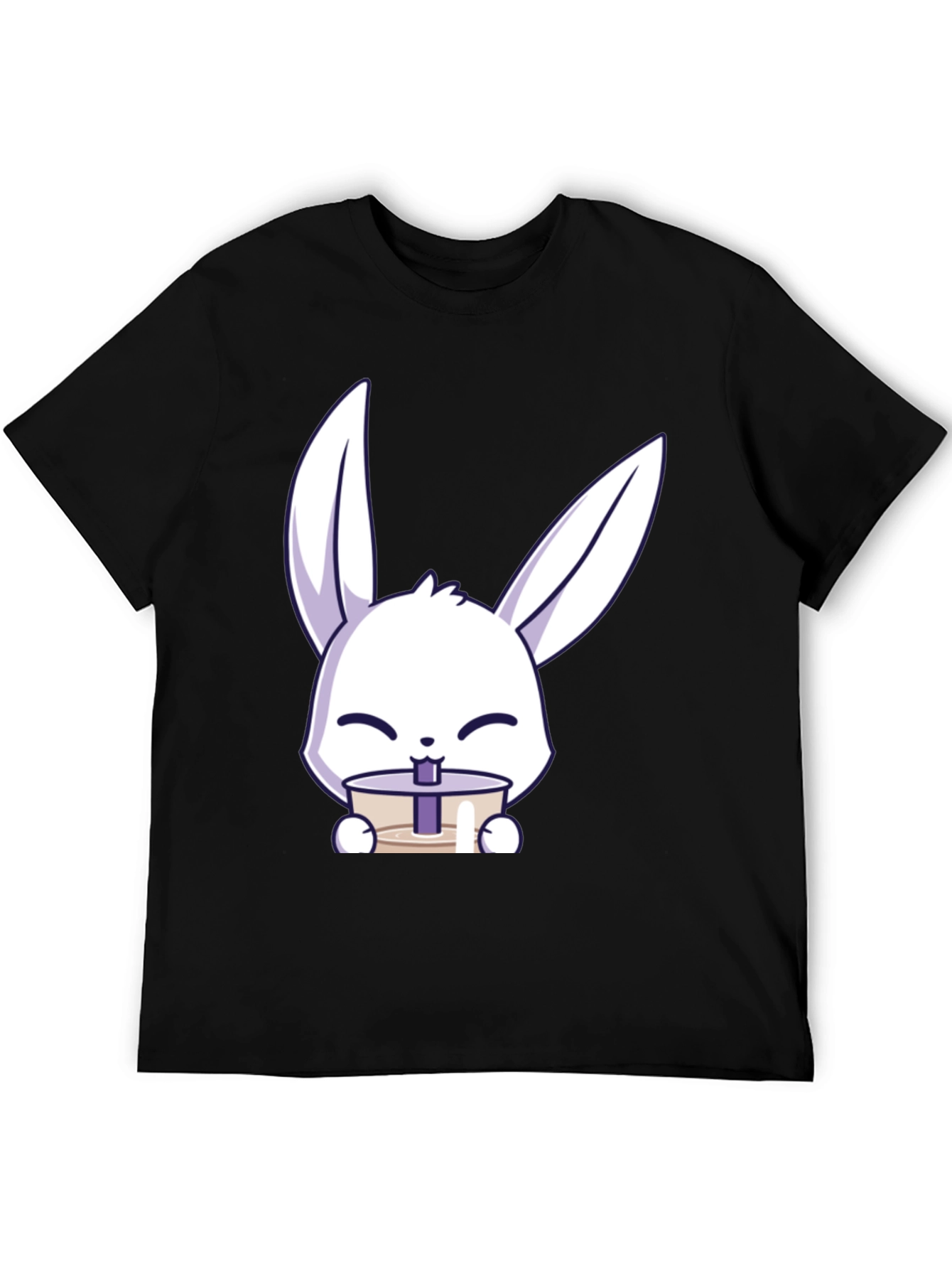 Cute Bunny Drinking Bubble Tea T-Shirt