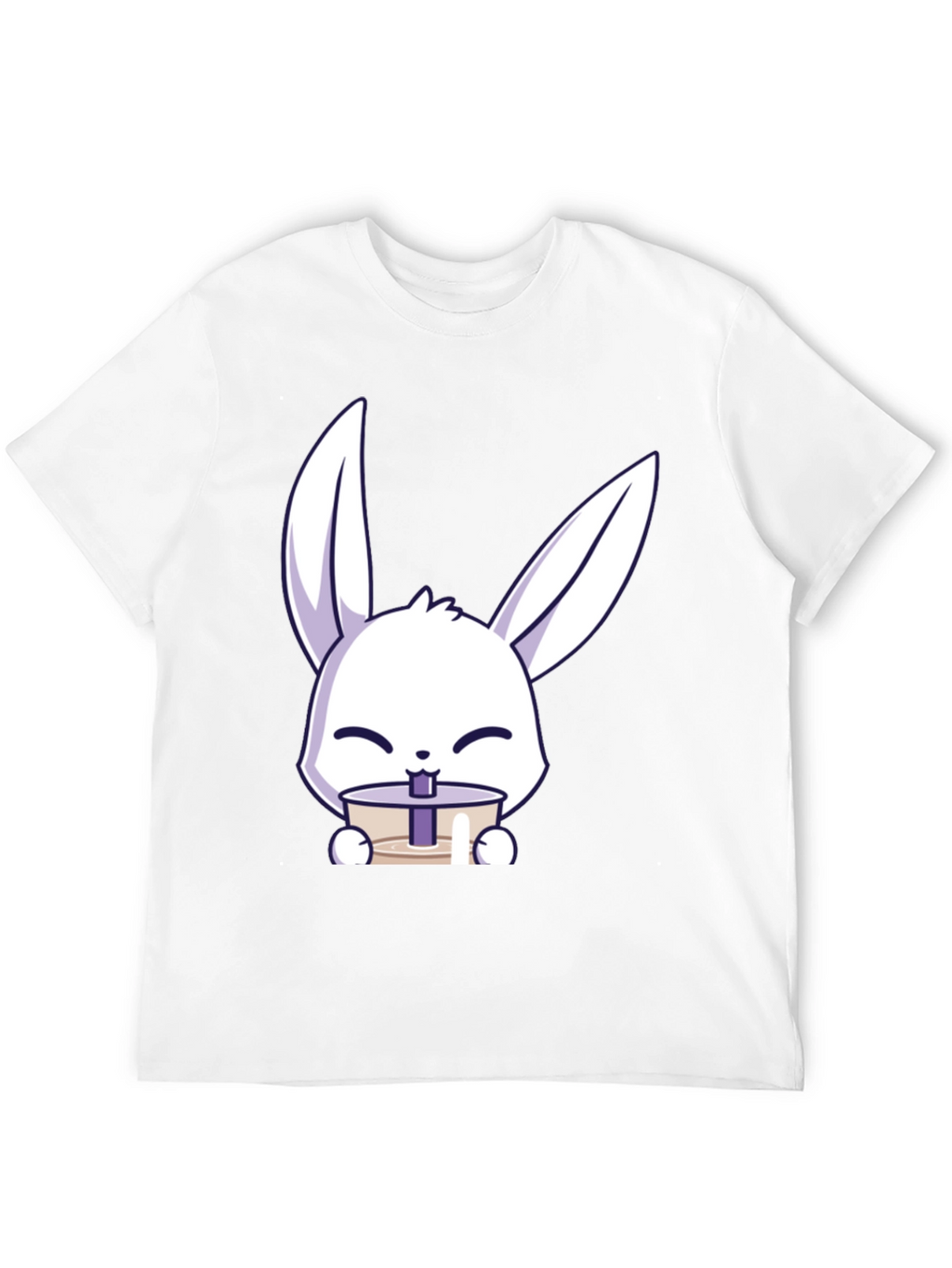 Cute Bunny Drinking Bubble Tea T-Shirt