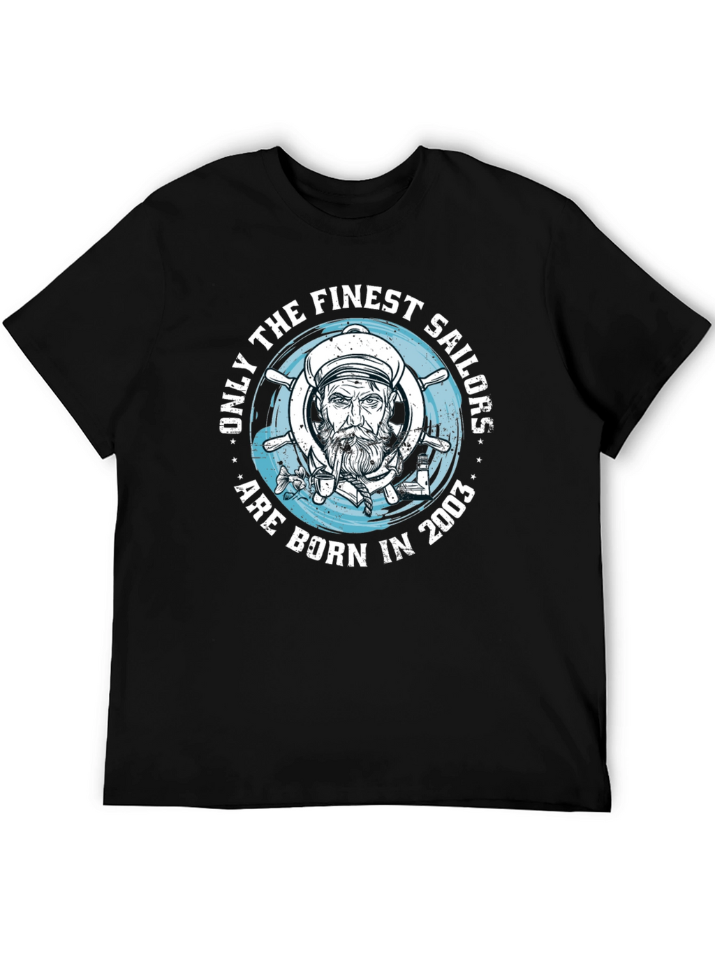 Finest Sailors Born in 2003 Black T-Shirt