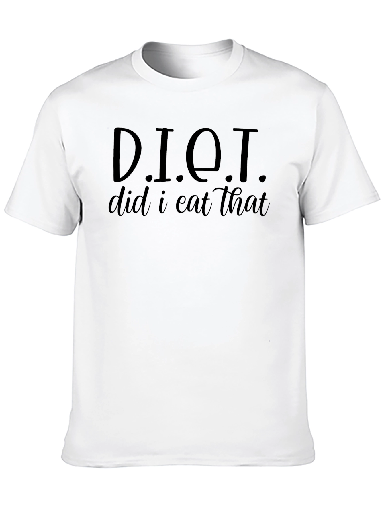 DIET Did I Eat That? Funny Graphic T-Shirt