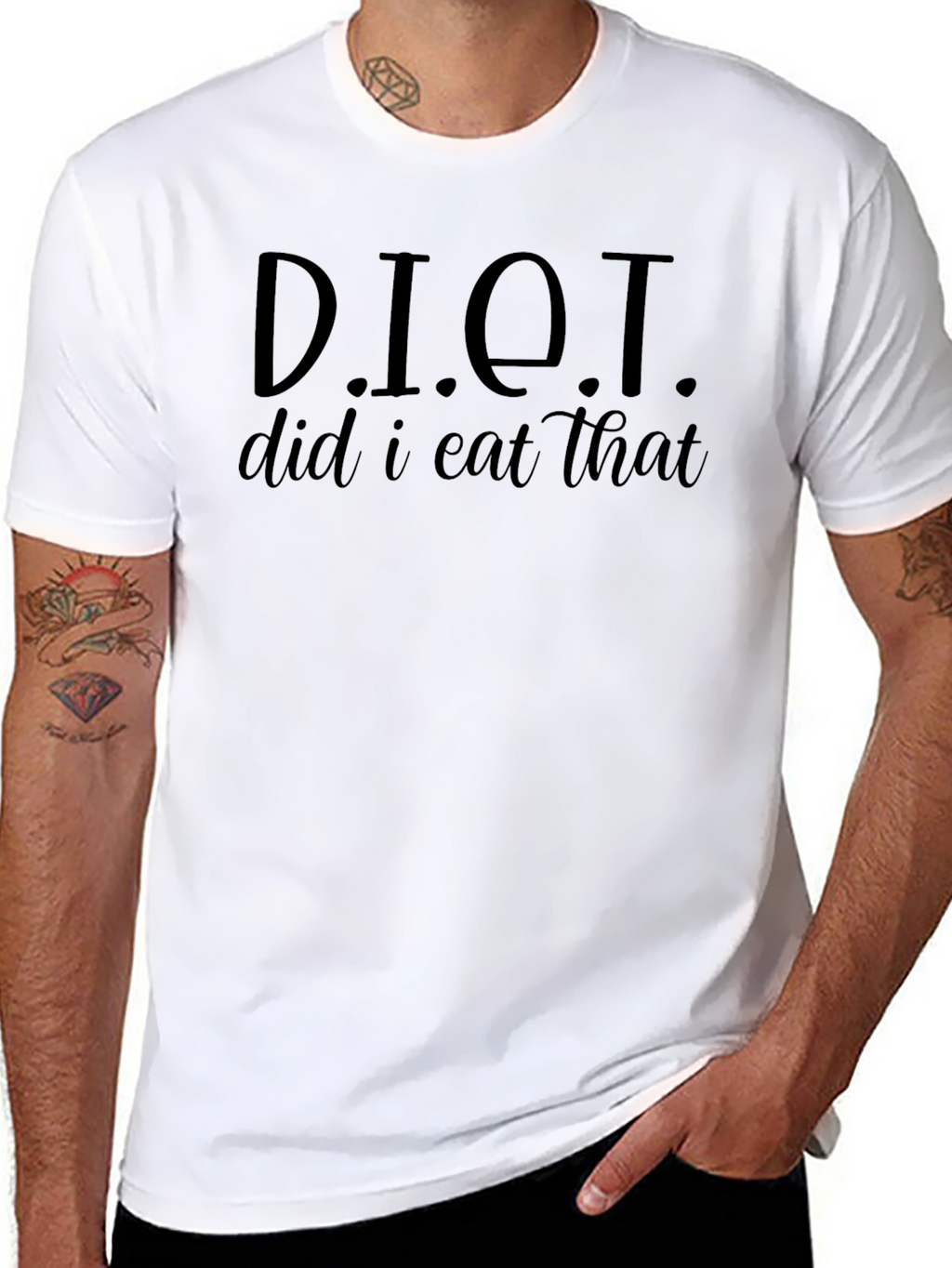 DIET Did I Eat That? Funny Graphic T-Shirt