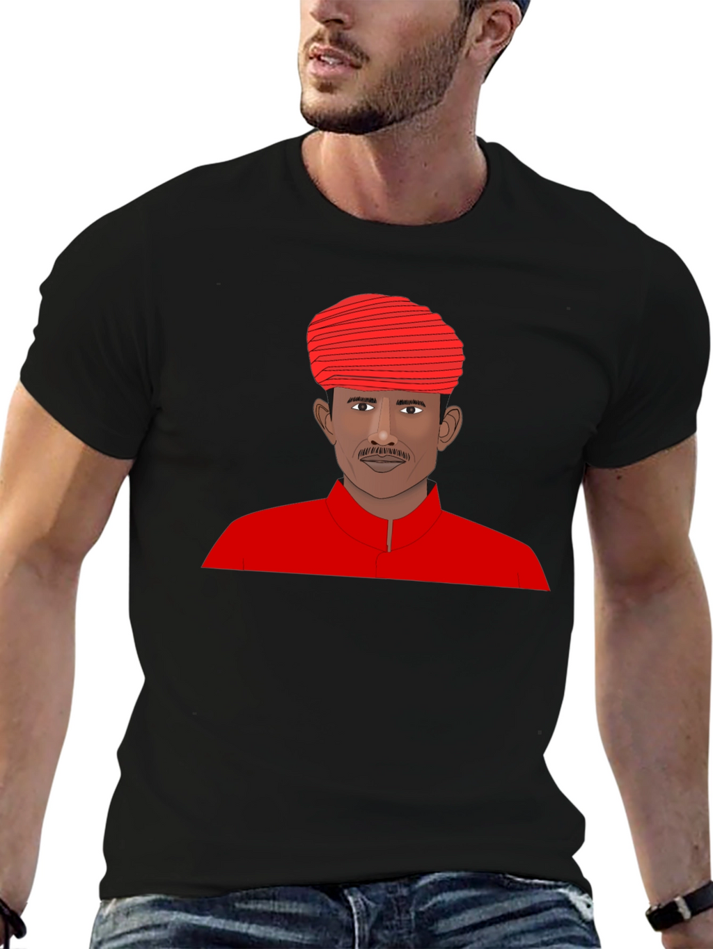 Indian Man Portrait T-Shirt