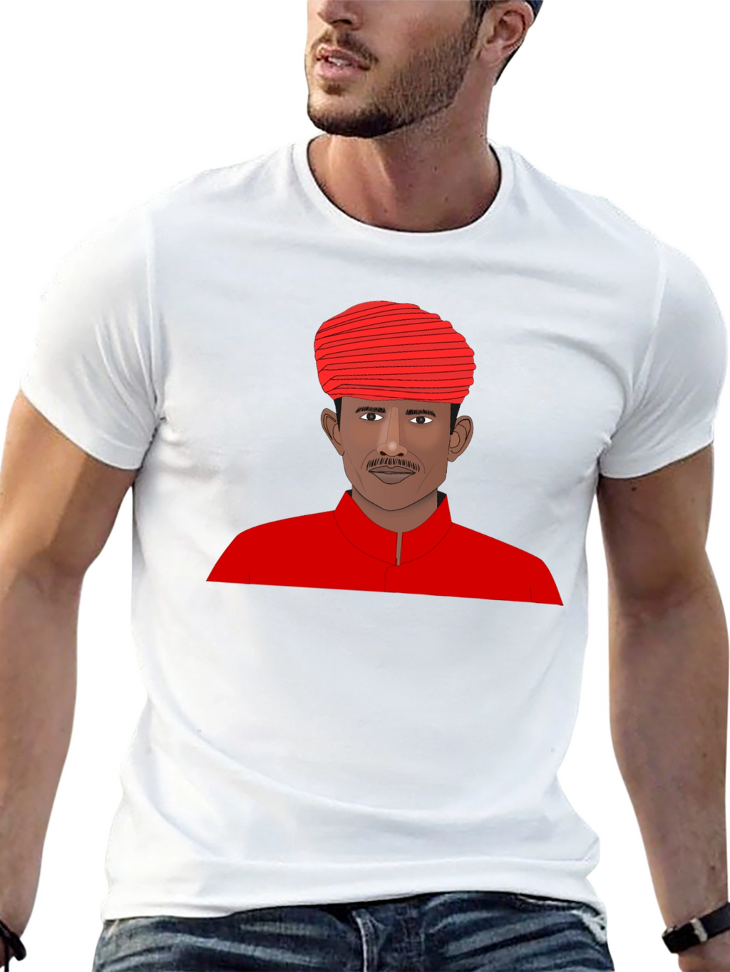 Indian Man Portrait T-Shirt