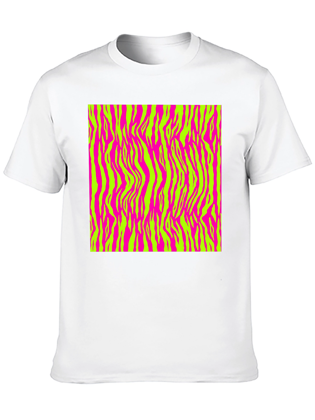 Vibrant Zebra Print T-Shirt