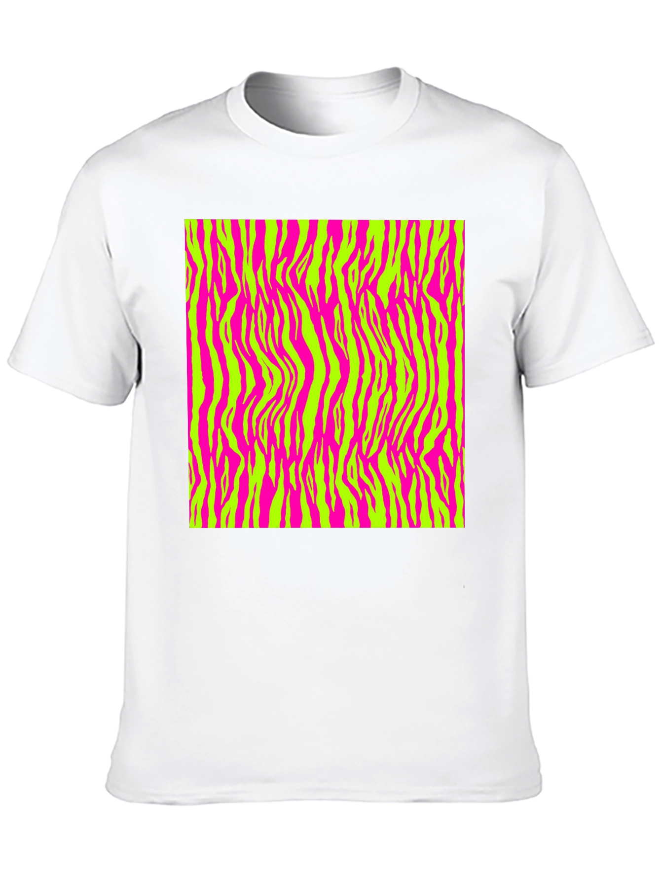 Vibrant Zebra Print T-Shirt