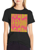 Vibrant Zebra Print T-Shirt