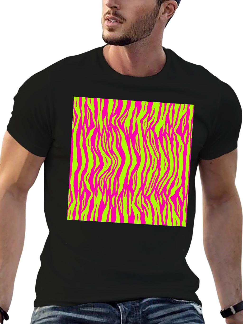 Vibrant Zebra Print T-Shirt