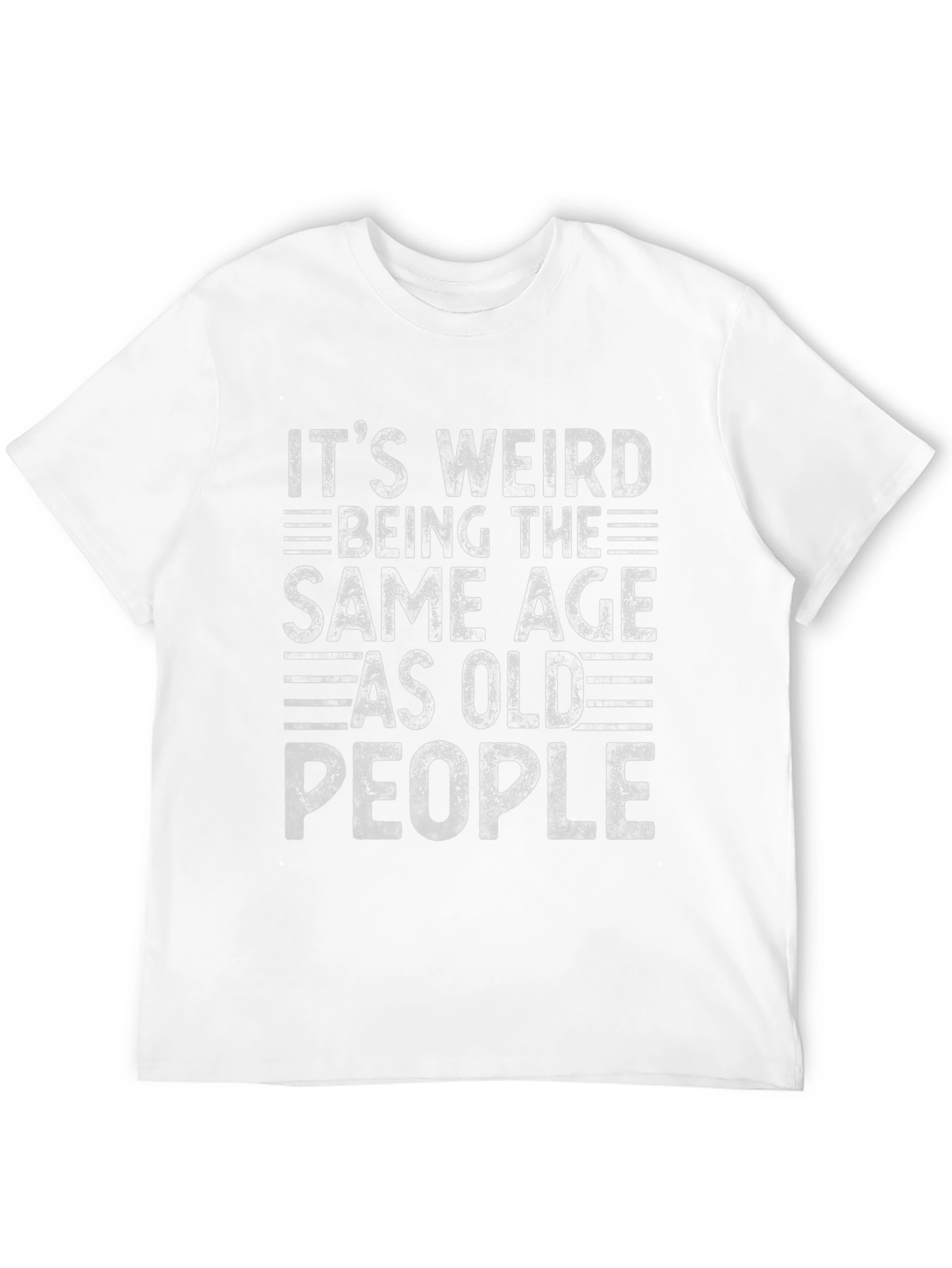 Funny Old People Black Graphic Tee