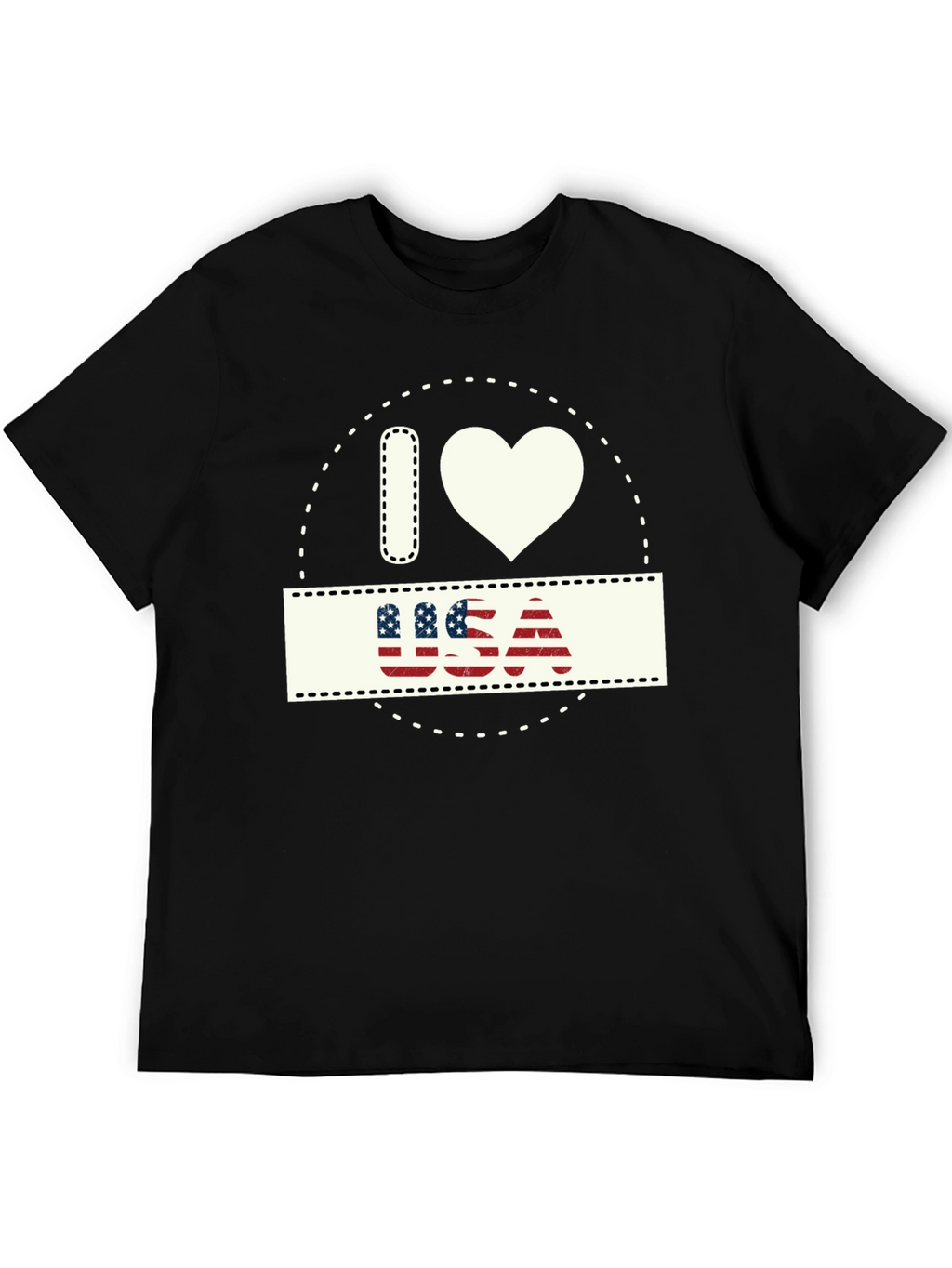 I Love USA Patriotic T-Shirt - Stylish American Pride