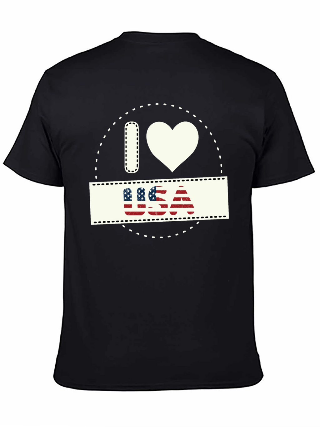 I Love USA Patriotic T-Shirt - Stylish American Pride