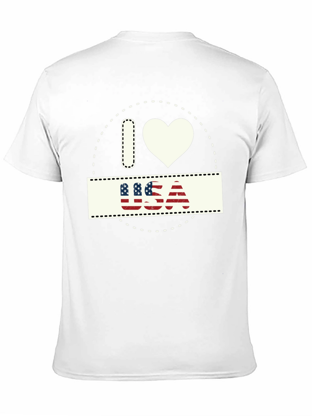I Love USA Patriotic T-Shirt - Stylish American Pride