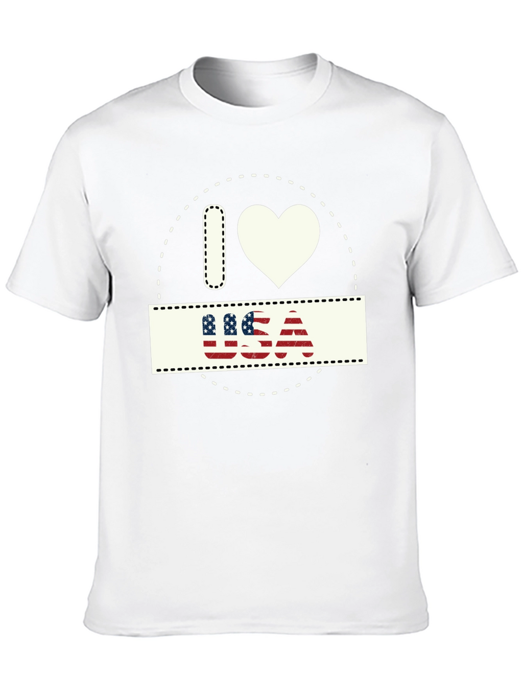 I Love USA Patriotic T-Shirt - Stylish American Pride