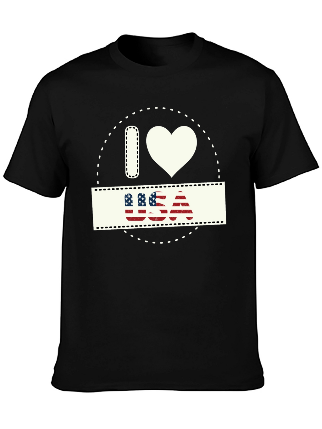 I Love USA Patriotic T-Shirt - Stylish American Pride