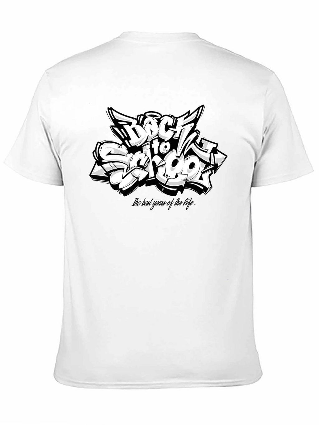 Back to School Graphic T-Shirt - Black