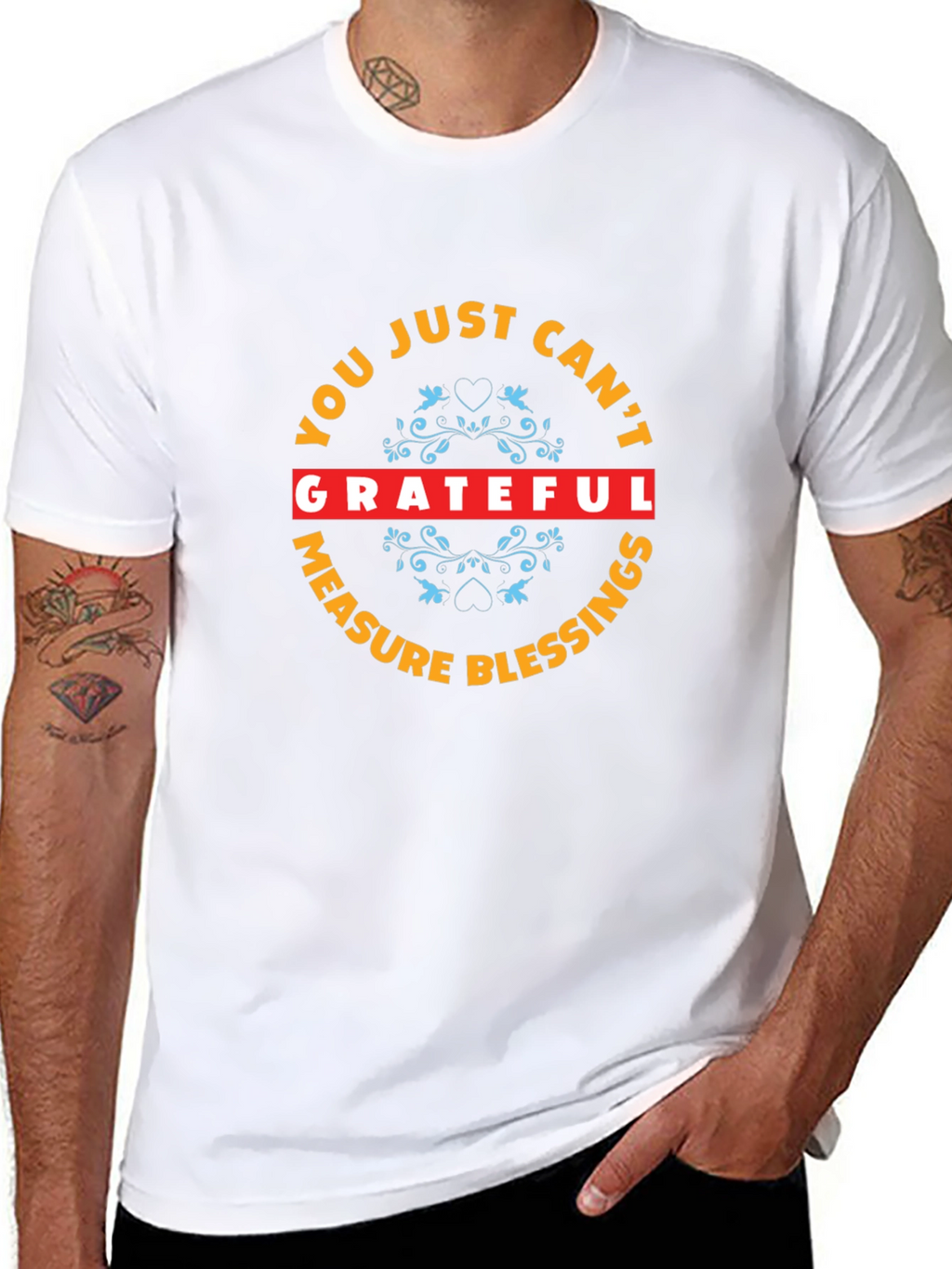 Grateful Blessings Graphic Tee - Stylish Black Shirt