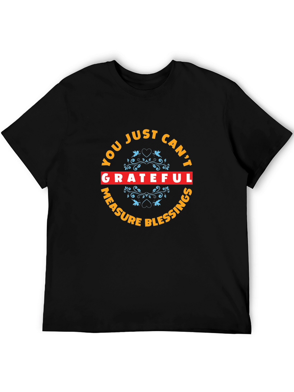 Grateful Blessings Graphic Tee - Stylish Black Shirt