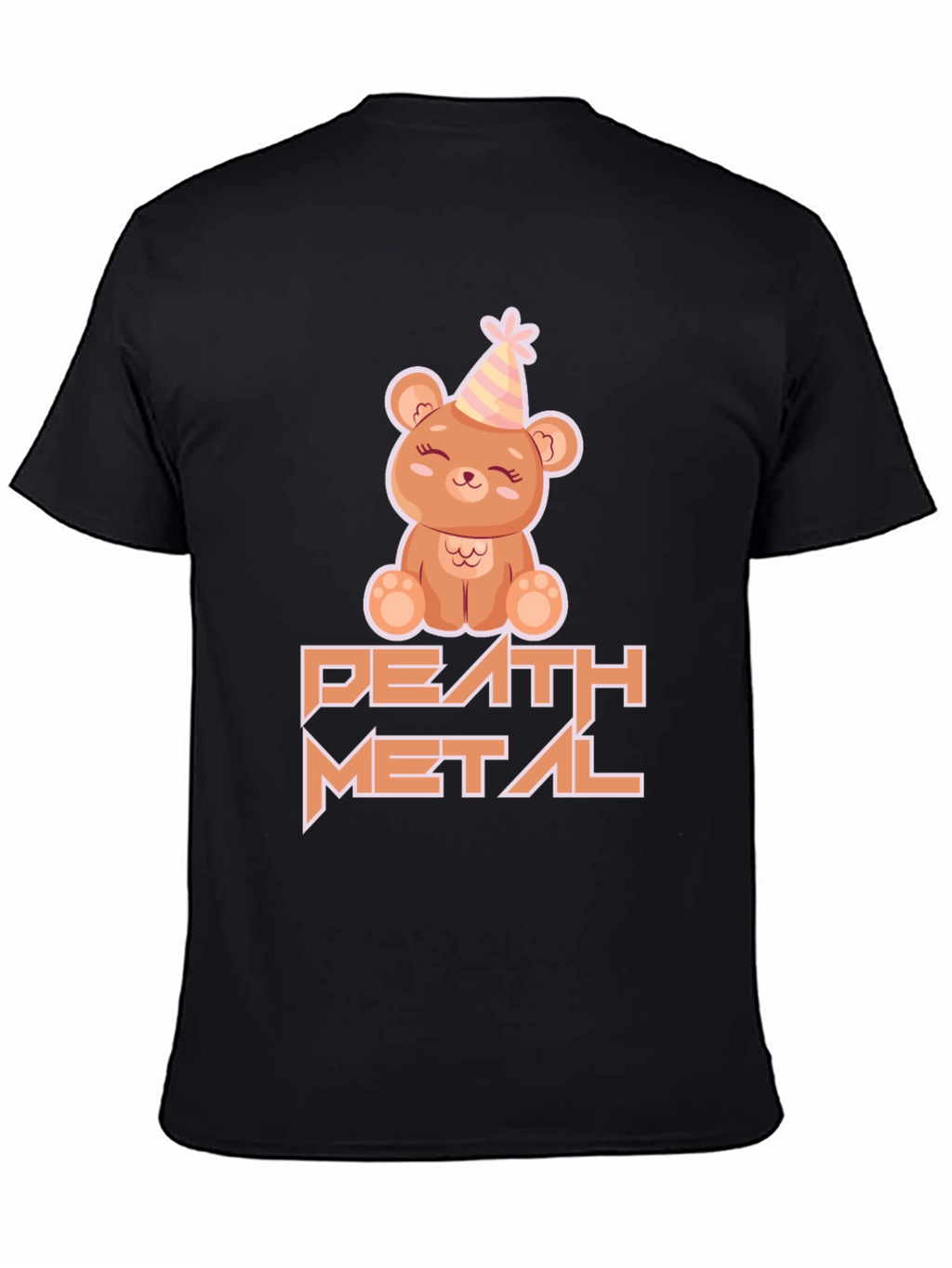 Death Metal Teddy Bear Black T-Shirt