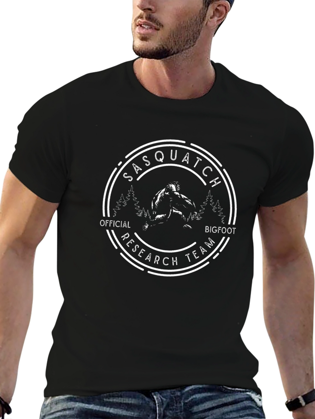 Sasquatch Research Team Black T-Shirt