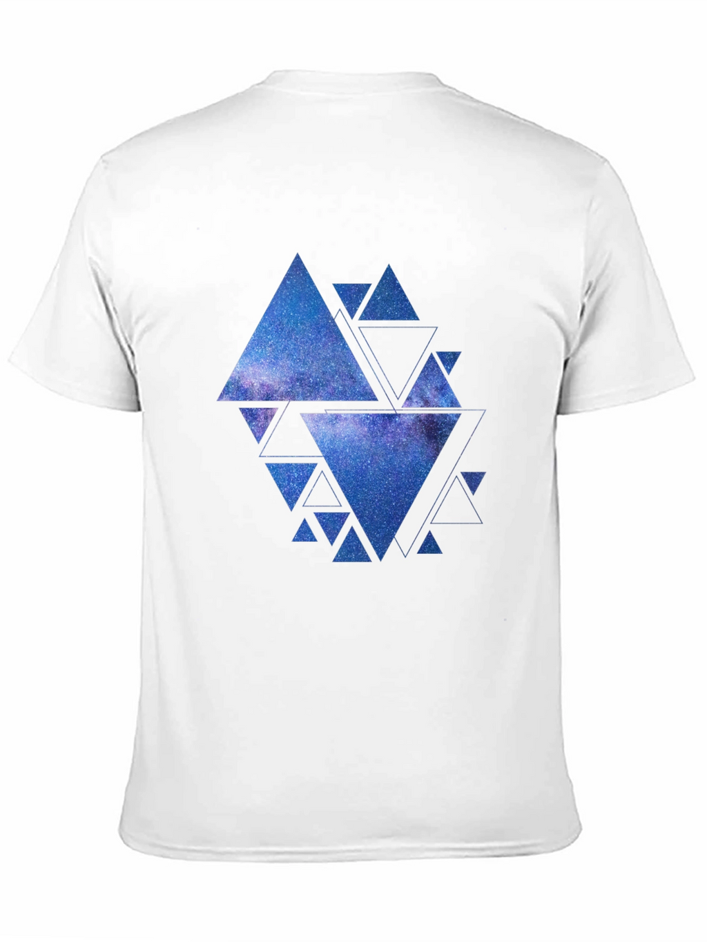 Galaxy Triangles Graphic Tee - Black