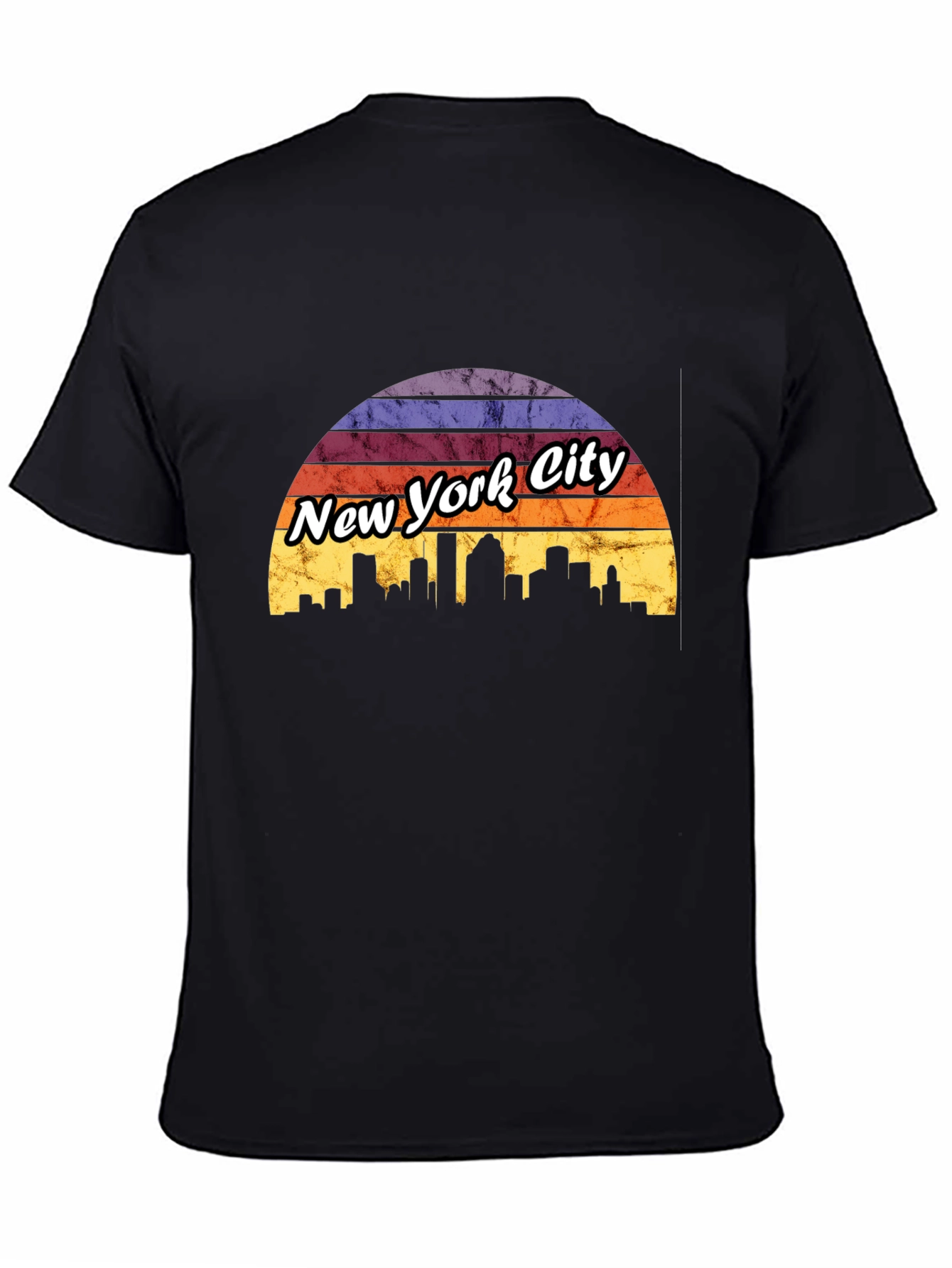 New York City Sunset T-Shirt Skyline Design
