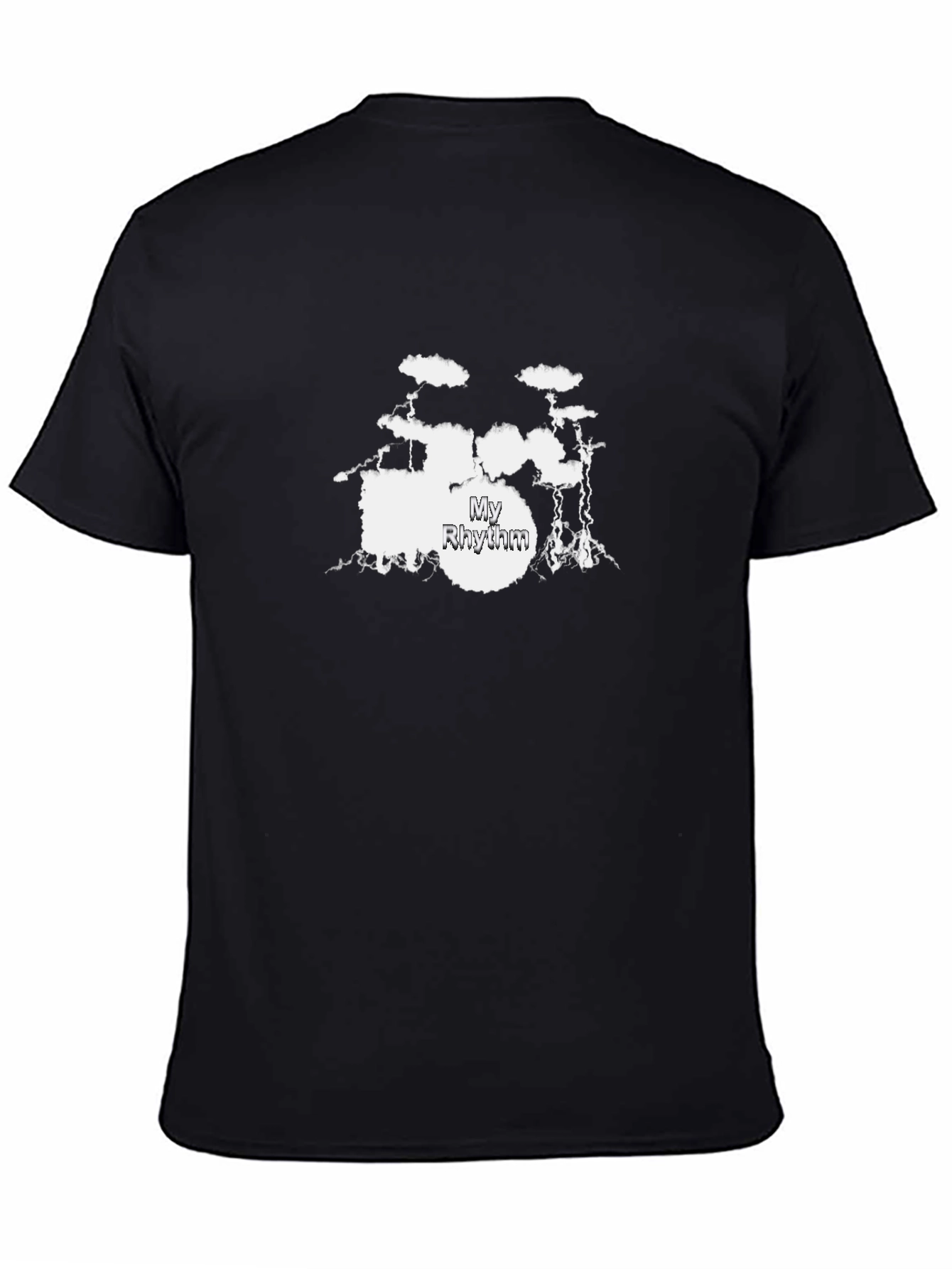 My Rhythm Drum Set Black T-Shirt