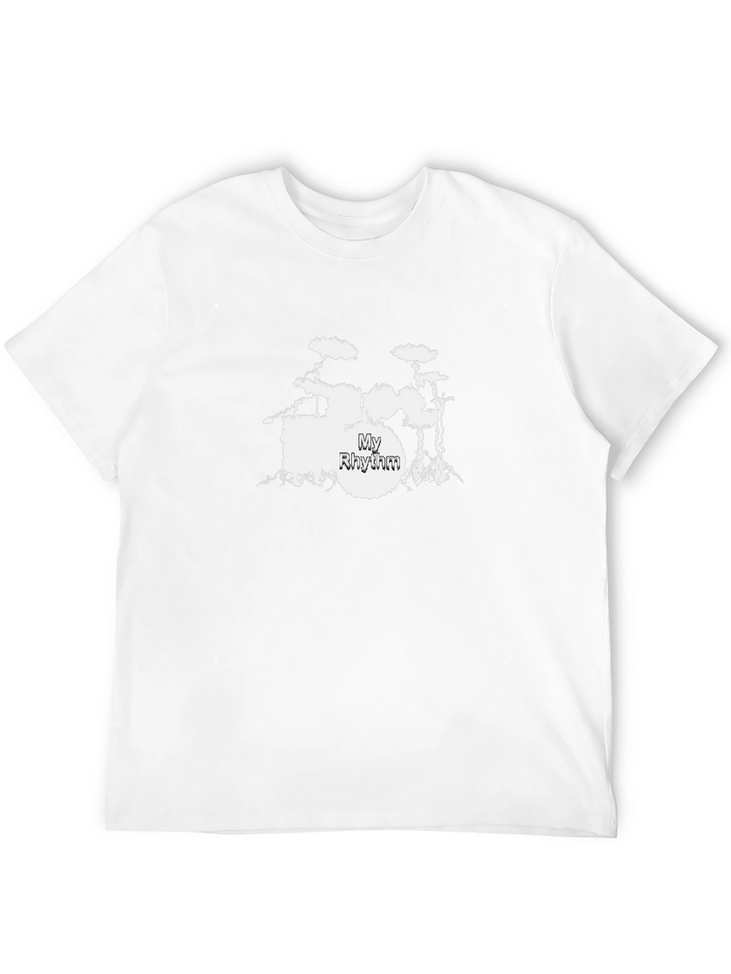 My Rhythm Drum Set Black T-Shirt